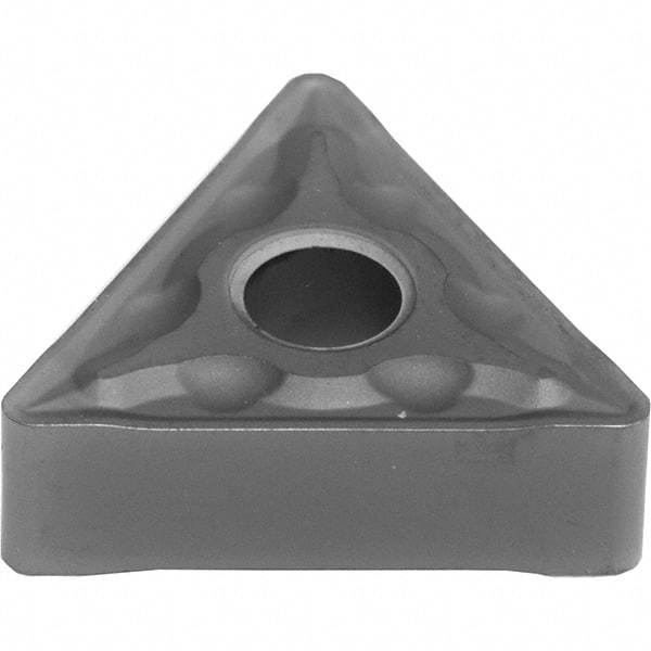 Sumitomo - TNMG433 EMU Grade AC5025S Carbide Turning Insert - TiAlSiN Finish, 60° Triangle, 1/2" Inscr Circle, 3/16" Thick, 0.0469" Corner Radius - Eagle Tool & Supply