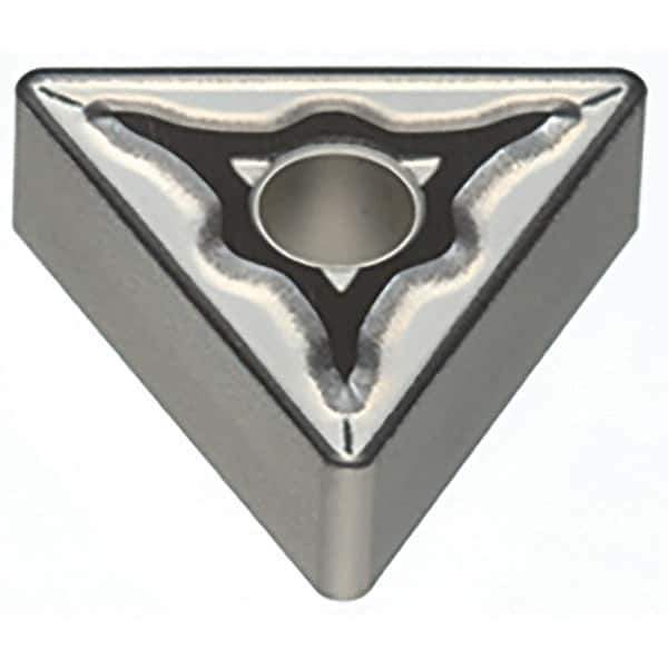 Sumitomo - TNMG332 EEM Grade AC5025S Carbide Turning Insert - TiAlSiN Finish, 60° Triangle, 3/8" Inscr Circle, 3/16" Thick, 0.0313" Corner Radius - Eagle Tool & Supply