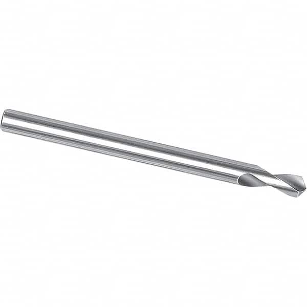 Magafor - 1/4" Body Diam, 120°, 5-1/2" OAL, Solid Carbide Spotting Drill - Eagle Tool & Supply