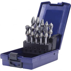 SGS Pro - Burr Sets Head Shape: Radius/Cylinder w/Endcut; Radius/Ball Nose Cylinder; Radius/Ball Nose Tree; Radius/90 Cone; Pointed Tree; Cylinder; Ball Nose Cone Tooth Style: Double Cut - Eagle Tool & Supply
