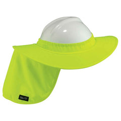 6660 Lime Hard Hat Brim With Shade - Eagle Tool & Supply
