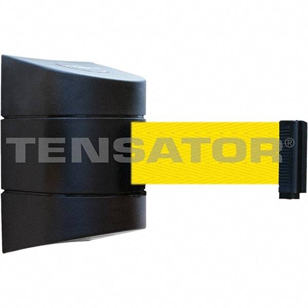 Tensator - 7-1/4" High x 4-3/4" Long x 4-3/4" Wide Magnetic Wall Mount Barrier - Black Powdercoat Finish, Black, Use with Wall Mount - Eagle Tool & Supply