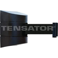 Tensator - 7-1/4" High x 4-3/4" Long x 4-3/4" Wide Magnetic Wall Mount Barrier - Black Powdercoat Finish, Black, Use with Wall Mount - Eagle Tool & Supply