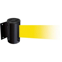 Tensator - 4.74" High x 3-57/64" Long x 3-57/64" Wide Magnetic Wall Mount Barrier - Metal, Black Powdercoat Finish, Black, Use with Wall Mount - Eagle Tool & Supply