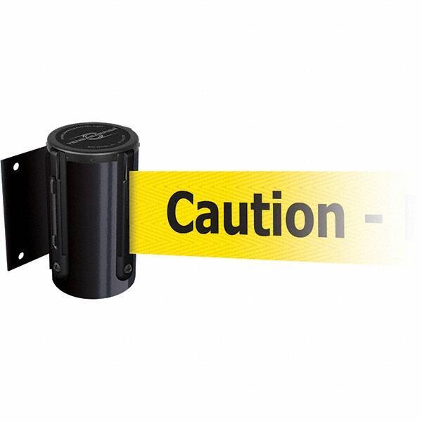 Tensator - 4.74" High x 3-57/64" Long x 3-57/64" Wide Magnetic Wall Mount Barrier - Metal, Black Powdercoat Finish, Black, Use with Wall Mount - Eagle Tool & Supply