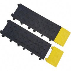 Ergo Advantage - 6" Long x 4" Wide x 1" Thick, Anti-Fatigue Modular Matting Anti-Fatigue Flooring - Eagle Tool & Supply