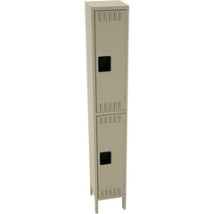 Tennsco - 2 Door, 2 Tier, Welded Locker - Eagle Tool & Supply