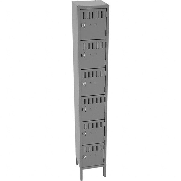 Tennsco - 6 Door, 6 Tier, Locker - Eagle Tool & Supply