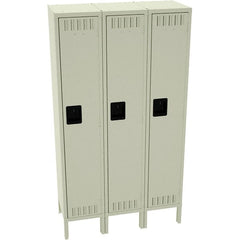 Tennsco - 3 Door, Single Tier, Locker - Eagle Tool & Supply