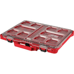 Milwaukee Tool - PACKOUT 10 Compartment Red Small Parts Compact Organizer - Eagle Tool & Supply