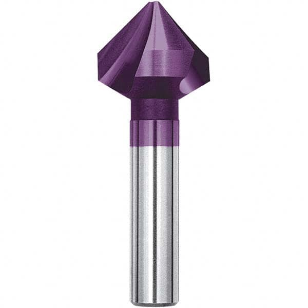 Magafor - 6.3mm Head Diam, 13/64" Shank Diam, 90° Solid Carbide Countersink - Eagle Tool & Supply