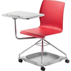 NPS - Swivel & Adjustable Office Chairs   Type: Mobile Tablet Chair    Color: Red - Eagle Tool & Supply