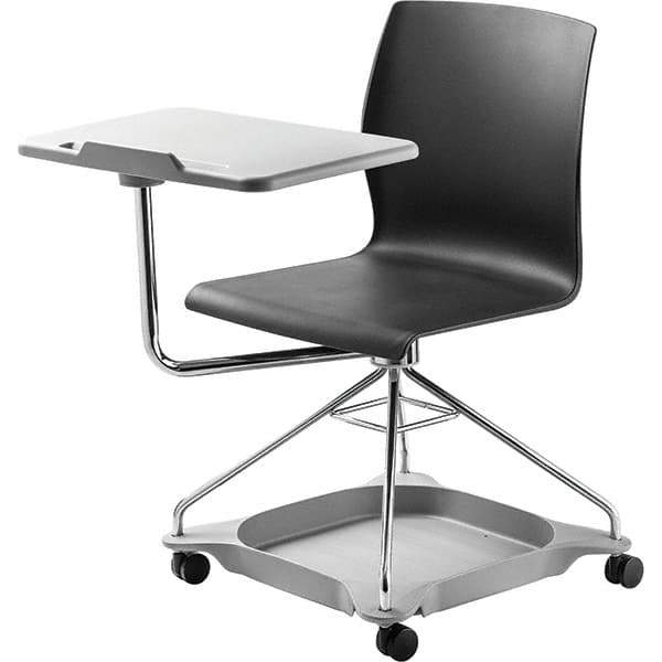 NPS - Swivel & Adjustable Office Chairs   Type: Mobile Tablet Chair    Color: Black - Eagle Tool & Supply