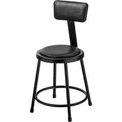 NPS - Stationary Stools Type: Fixed Height Stool w/Adjustable Height Back Base Type: Steel - Eagle Tool & Supply