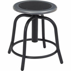 NPS - Swivel & Adjustable Stools Type: Adjustable Height Swivel Stool Base Type: Steel - Eagle Tool & Supply