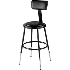 NPS - Swivel & Adjustable Stools Type: Adjustable Height Stool Base Type: Steel - Eagle Tool & Supply