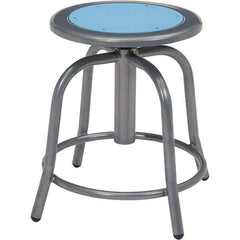 NPS - Swivel & Adjustable Stools Type: Adjustable Height Swivel Stool Base Type: Steel - Eagle Tool & Supply