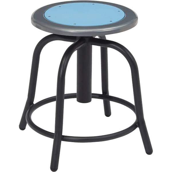 NPS - Swivel & Adjustable Stools Type: Adjustable Height Swivel Stool Base Type: Steel - Eagle Tool & Supply