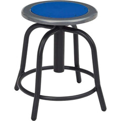 NPS - Swivel & Adjustable Stools Type: Adjustable Height Swivel Stool Base Type: Steel - Eagle Tool & Supply