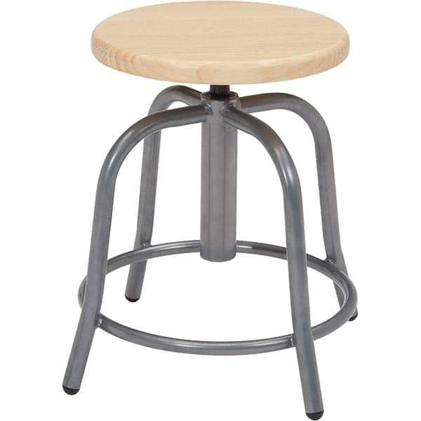 NPS - Swivel & Adjustable Stools Type: Adjustable Height Swivel Stool Base Type: Steel - Eagle Tool & Supply