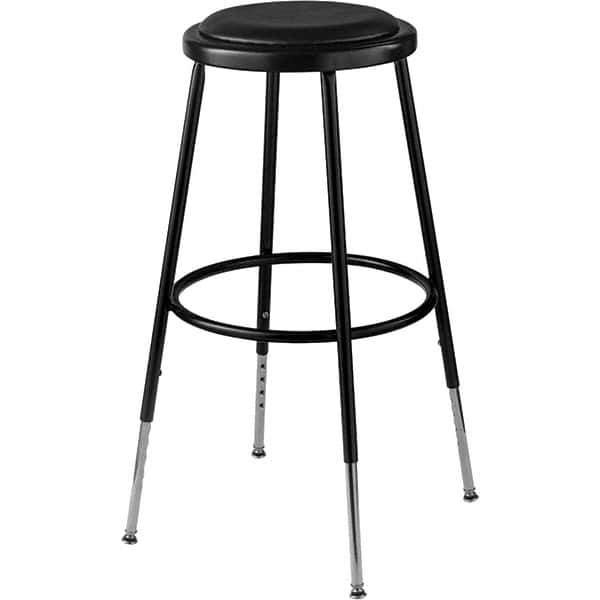 NPS - Swivel & Adjustable Stools Type: Adjustable Height Stool Base Type: Steel - Eagle Tool & Supply