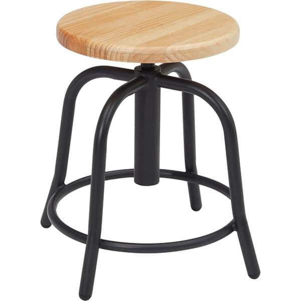 NPS - Swivel & Adjustable Stools Type: Adjustable Height Swivel Stool Base Type: Steel - Eagle Tool & Supply