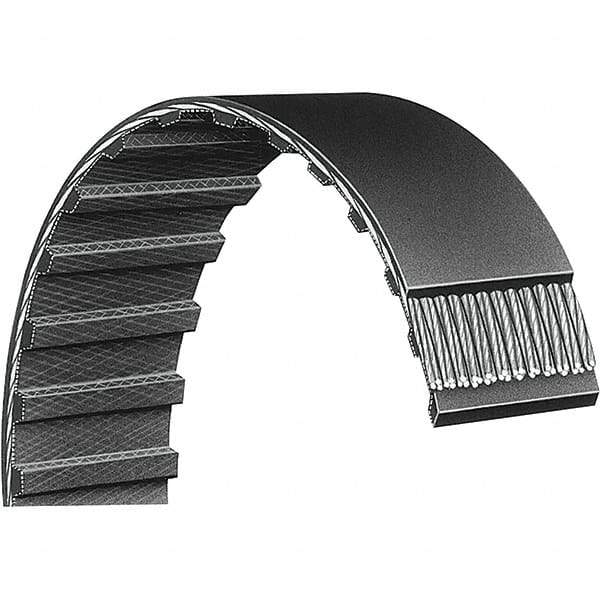 Bando - Section XL, 0.37" Wide, 6" Outside Length, Timing Belt - Neoprene Rubber, Black, Series XL, No. 60XL037 - Eagle Tool & Supply