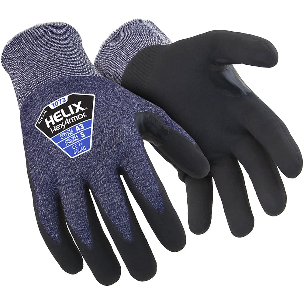 HexArmor - Cut & Puncture Resistant Gloves ANSI/ISEA Cut Resistance Level: A3 Coated Area: Palm & Fingers - Eagle Tool & Supply
