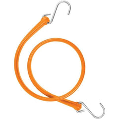 The Perfect Bungee - Heavy Duty Bungee Strap with Triangulated Galvanized S Hook - 36" OAL, Safety Orange - Eagle Tool & Supply