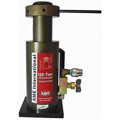 AME International - Portable Hydraulic Cylinders Type: Single Acting Load Capacity (Ton): 100 (Inch) - Eagle Tool & Supply