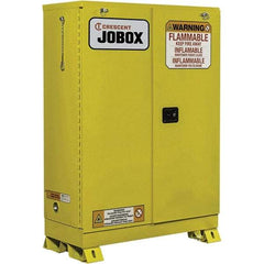 Jobox - Safety Cabinets   Hazardous Chemical Type: Flammable and Combustible Liquids    Color: Yellow - Eagle Tool & Supply