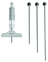 0 - 4'' Measuring Range - Ratchet Thimble - Depth Micrometer - Eagle Tool & Supply