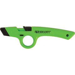 Westcott - Utility Knives, Snap Blades & Box Cutters Type: Safety Utility Knife Blade Type: Retractable - Eagle Tool & Supply