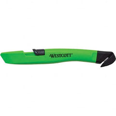 Westcott - Utility Knives, Snap Blades & Box Cutters Type: Safety Cutter Blade Type: Retractable - Eagle Tool & Supply