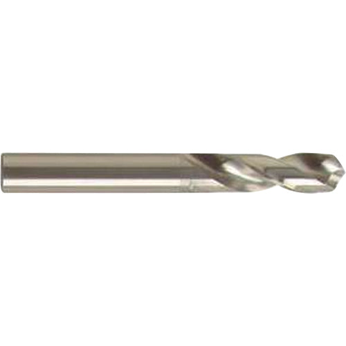 #32 Dia. x #32 Shank × 16 mm Flute Length × 46 mm OAL, 3xD, 118°, Uncoated, 2 Flute, External Coolant, Round Solid Carbide Drill - Eagle Tool & Supply