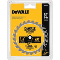 DeWALT - Wet & Dry-Cut Saw Blades Blade Diameter (Inch): 4-1/2 Blade Material: Carbide-Tipped - Eagle Tool & Supply