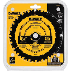 DeWALT - Wet & Dry-Cut Saw Blades Blade Diameter (Inch): 6-1/2 Blade Material: Carbide-Tipped - Eagle Tool & Supply