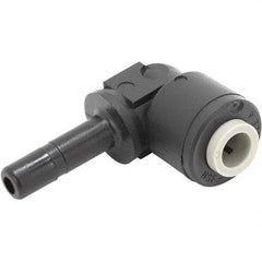 Parker - Plastic Push-To-Connect Tube Fittings Type: Tube to Hose Elbow Tube Outside Diameter (Inch): 3/8 x 3/8 - Eagle Tool & Supply