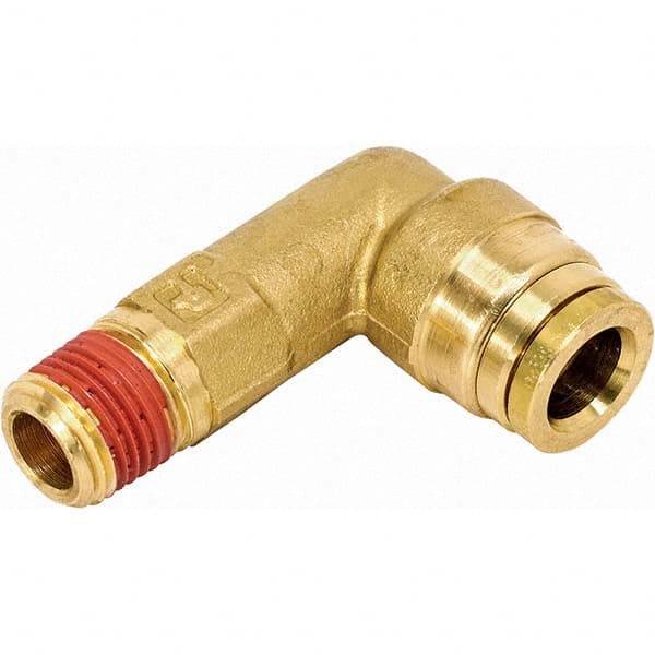 Parker - Metal Push-To-Connect Tube Fittings Type: 90 Degree Elbow Tube Outside Diameter (Inch): 0.625 - Eagle Tool & Supply