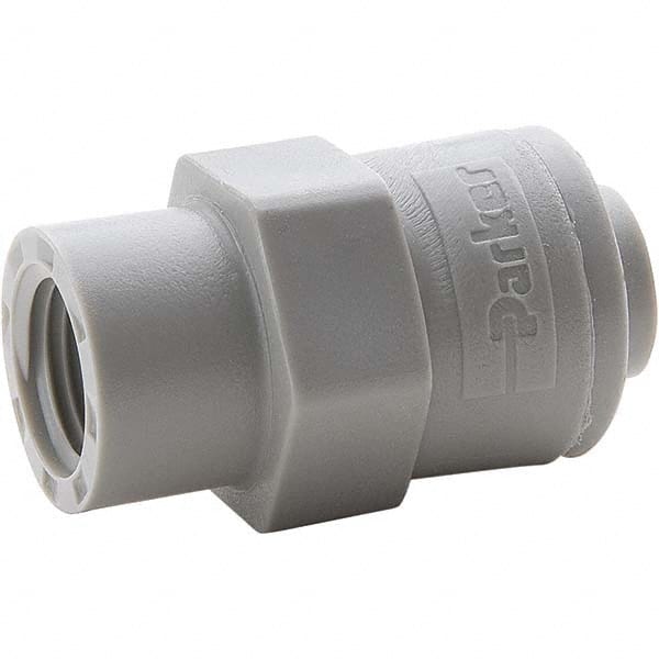 Parker - Plastic Push-To-Connect Tube Fittings Type: Female Connector Tube Outside Diameter (Inch): 5/16 x 1/4 - Eagle Tool & Supply