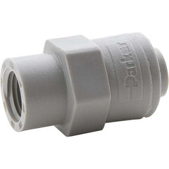 Parker - Plastic Push-To-Connect Tube Fittings Type: Female Connector Tube Outside Diameter (Inch): 5/16 x 1/4 - Eagle Tool & Supply
