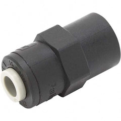 Parker - Plastic Push-To-Connect Tube Fittings Type: Female Connector Tube Outside Diameter (Inch): 3/8 x 3/8 - Eagle Tool & Supply