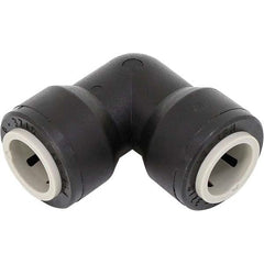 Parker - Plastic Push-To-Connect Tube Fittings Type: Tube Elbow Barb Connector Tube Outside Diameter (Inch): 1/4 x 1/4 Stem OD - Eagle Tool & Supply
