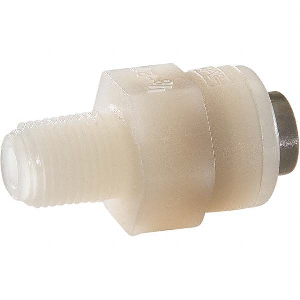 Parker - Plastic Push-To-Connect Tube Fittings Type: Male Connector Tube Outside Diameter (Inch): 5/16 x 1/8 - Eagle Tool & Supply