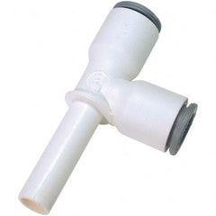 Parker - Plastic Push-To-Connect Tube Fittings Type: Plug-In Run Tee Tube Outside Diameter (Inch): 1/2 x 1/2 - Eagle Tool & Supply
