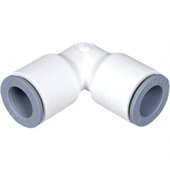 Parker - Plastic Push-To-Connect Tube Fittings Type: Union Elbow Tube Outside Diameter (Inch): 3/8 x 1/2 - Eagle Tool & Supply
