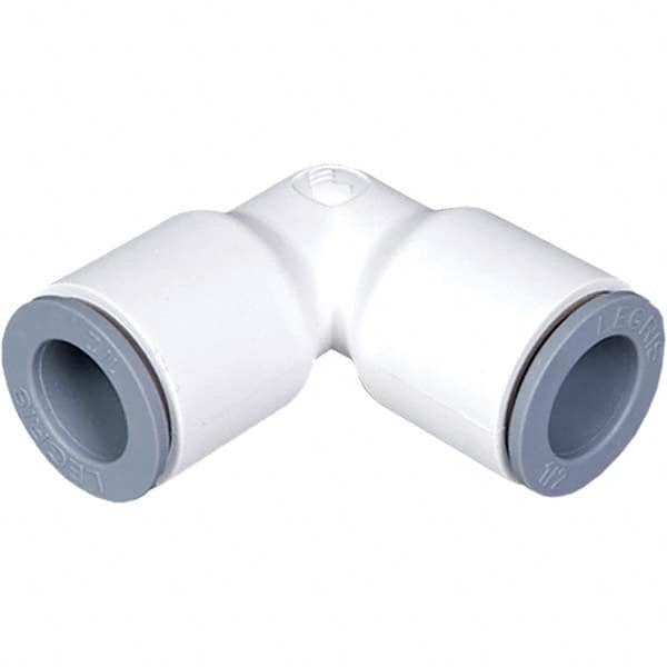Parker - Plastic Push-To-Connect Tube Fittings Type: Union Elbow Tube Outside Diameter (Inch): 1/4 x 3/8 - Eagle Tool & Supply