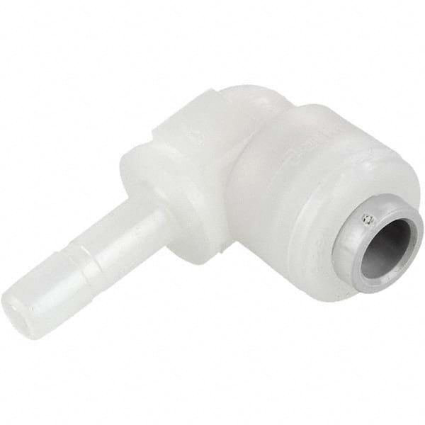 Parker - Plastic Push-To-Connect Tube Fittings Type: Tube Elbow Barb Connector Tube Outside Diameter (Inch): 1/2 x 1/2 - Eagle Tool & Supply