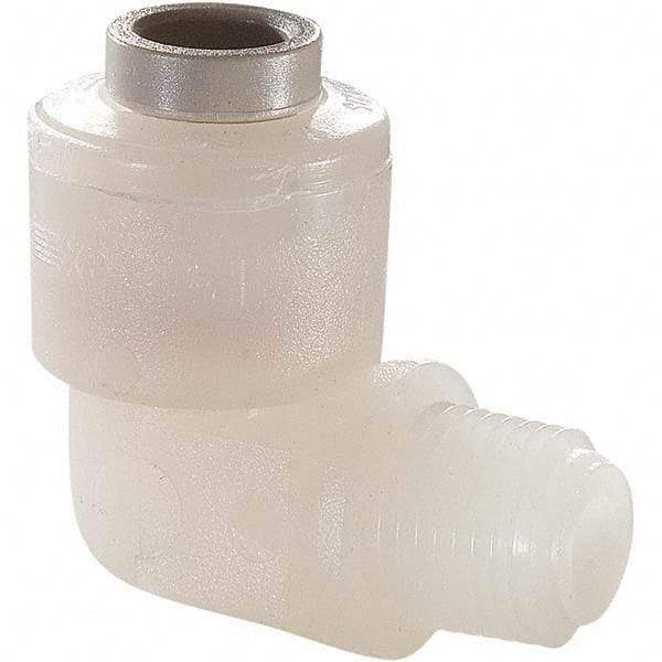 Parker - Plastic Push-To-Connect Tube Fittings Type: Male Elbow Tube Outside Diameter (Inch): 5/16 x 5/16 - Eagle Tool & Supply
