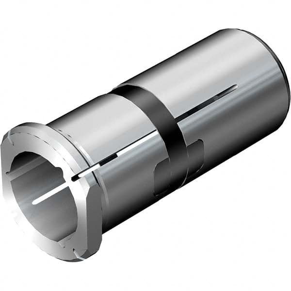 Sandvik Coromant - 12.7mm ID x 25mm OD, 30mm Head Diam, Slotted Hydraulic Chuck Sleeve - Eagle Tool & Supply